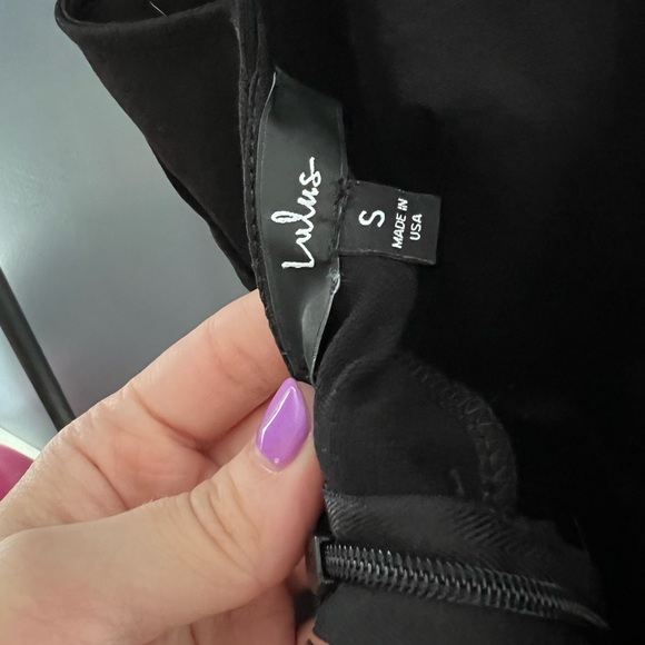 Lulus black vneck size small dress - Picture 3 of 3